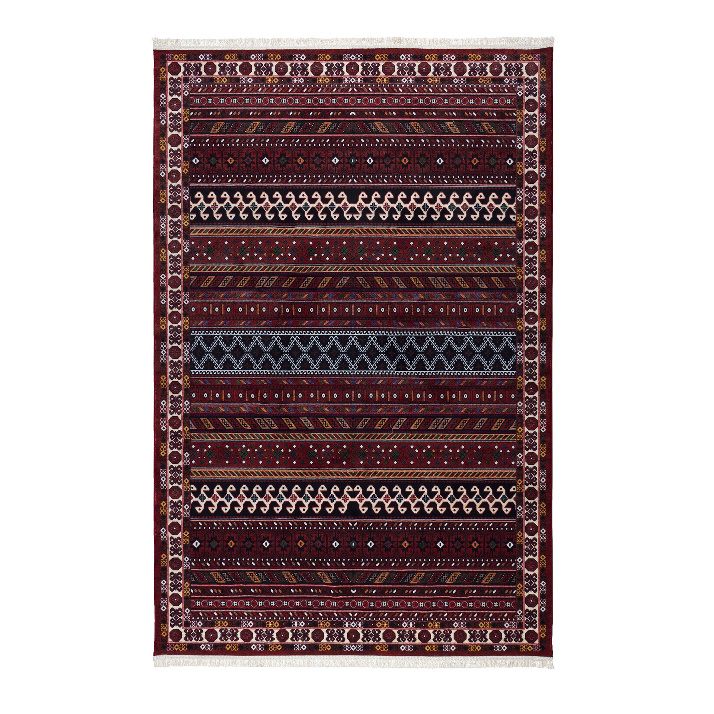 فرش ماشینی سنتی طرح ۱۰۰۳۱۴ لاکی ۷۰۰ شانه